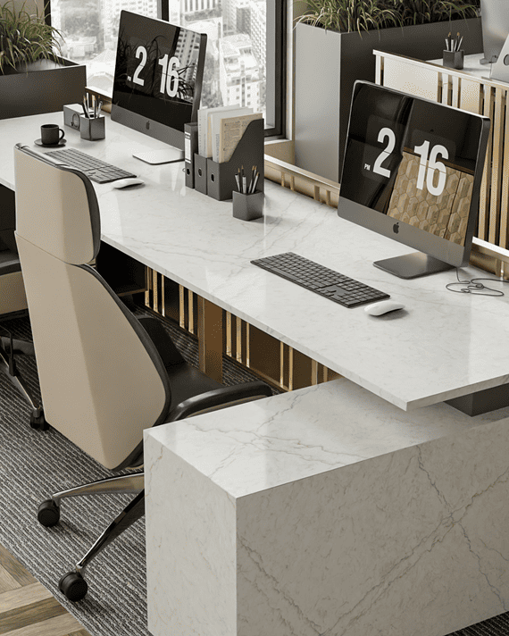 Bulgari luxury quartz slab